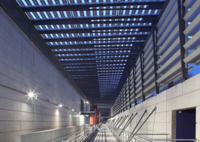 Photographie de Eclairage, Intérieur, Architecture à , Toulouse, 31, France, représentant  Lycée Gallieni, Toulouse (31) - Client: Cegelec