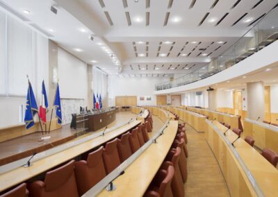 Photographie de Eclairage, Intérieur, Architecture à Hotel de Montpellier Agglomérat, Montpellier, 34, France, représentant Montpellier Agglomération